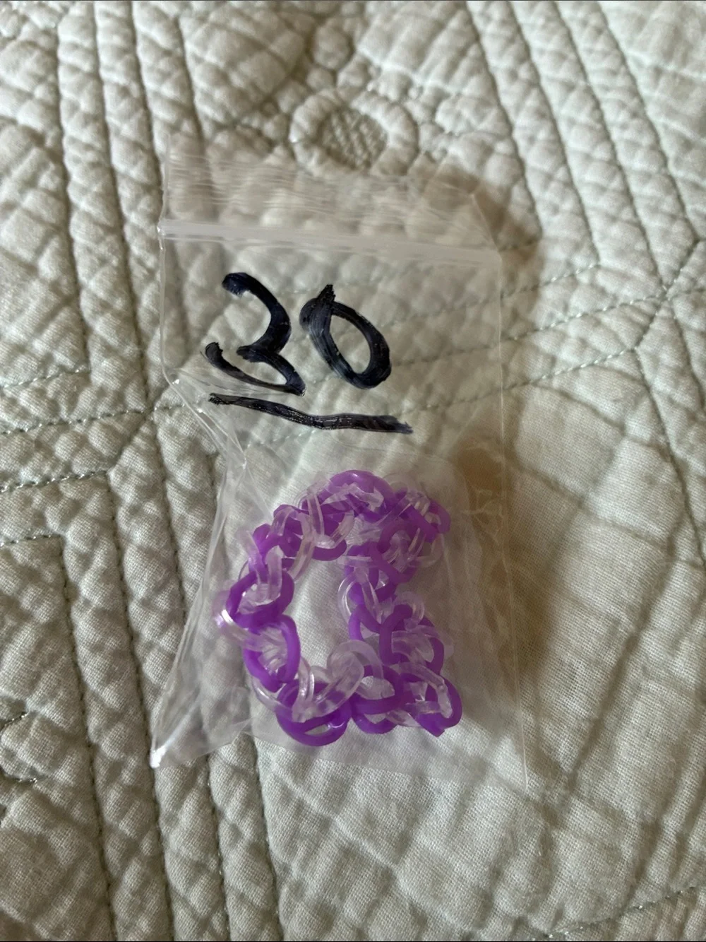 Purple Link Stretch Bracelet